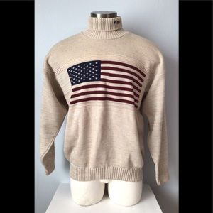 Polo Jeans Co. Ralph Lauren American Flag Sweater Men's XL. New without tags